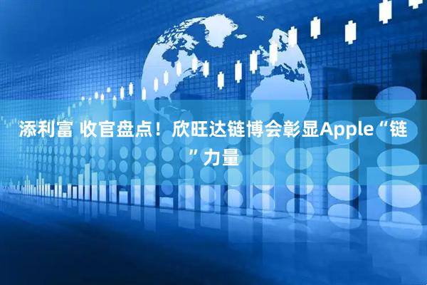 添利富 收官盘点！欣旺达链博会彰显Apple“链”力量